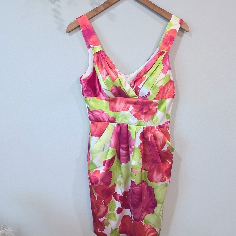 B Darlin Pink Empire Waist Sheath Dress for Weddings